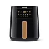 Philips Airfryer 5000 Connected Series - Gesundes, vielseitiges Kochen mit Rapid Air Technologie, 13 Zubereitungsarten, Touchscreen, 4,1 l Fassungsvermögen, perfekt für Familien (HD9255/80)