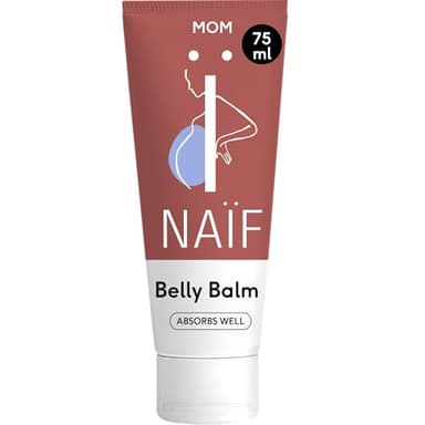 Naïf - Reichhaltiger Pflegebalsam - Schwangerschaftsbalsam - Schwangerschaftsstreifen Creme - Anti-Dehnungsstreifen - Dehnungsstreifen - 75ml