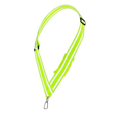 Navaris Reflektor Band Schärpe Erwachsene für Laufen - Rucksack Reflektorband Fahrrad Fahren - Gurt Reflektor für Jacke - Band mit Reflektoren Jacke und Kleidung - Gelb