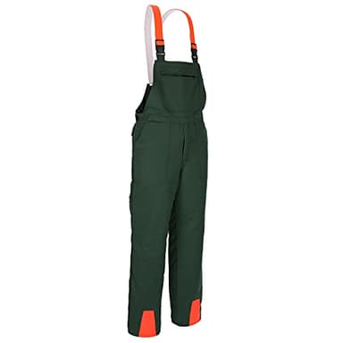 SWS Forst GmbH Profi Schnittschutzlatzhose KWF Latzhose Schnittschutzhose Forsthose- Gr. 31, Grün Orange