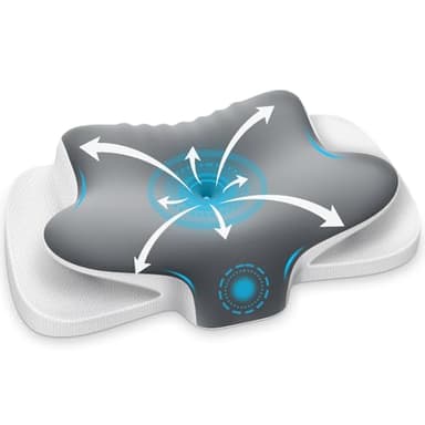 Ehomfory Nackenstützkissen Atmungsaktiv Memory Foam Kissen Nackenkissen Kopfkissen, Ergonomisch Seitenschläferkissen für Seiten, Rücken & Bauchschläfer