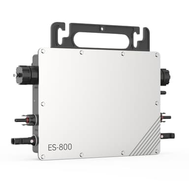 Mikro-Wechselrichter 800W, Solar Wechselrichter MPPT Mikro-Solar-Netzeinspeise, Plug and Play Home Einfache Installation AC Cable WiFi Überwachung mit APP IP67 Wasserdicht