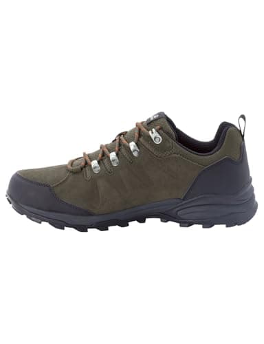 Jack Wolfskin Herren Refugio Texapore Low M Walking-Schuhe, Khaki / Phantom, 43 EU