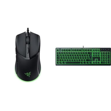 Razer Cobra - Leichte kabelgebundene Gaming-Maus mit Chroma RGB (Federleichte 57 g & Ornata V3 X - Flache Membran-Tastatur mit Chroma RGB (Lautlose Membran-Switches