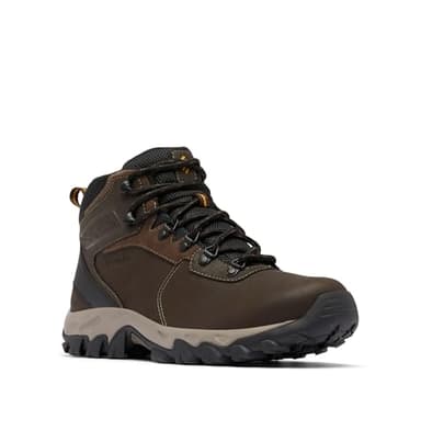 Columbia Herren Newton Ridge Plus 2 WP Wanderstiefel, Cordovan, Squash, 43.5 EU