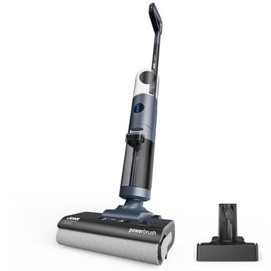 JONR ED12 Pro Nass Trockensauger Akku, Kabelloser Saugwischer, Dreikantenreinigung, Heißwasser-Selbstreinigung Heißluft-Trocknung, 850mL Wassertank, Anti-Verwirrungs-Haar für Hartböden, Tierhaare