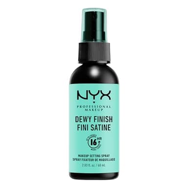 NYX Professional Makeup Setting Spray, Langanhaltende Formel, Fixierend, Leicht, Vegane Formel, Dewy Finish, 60 ml