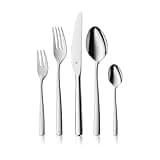 WMF Boston Besteck Set 12 Personen, Essbesteck 60 teilig, Monobloc-Messer, Cromargan Edelstahl poliert, glänzend, spülmaschinenfest