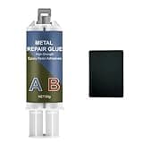 WAN2TLK 80g Metallkleber, 2 Komponenten Epoxidharz Kleber Extra Stark Metallkleber zur Verklebung von Metall, Edelstahl, Holz, Keramik - Flüssigmetall Schweißkleber zum Reparieren, Gusseisen