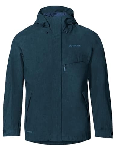 VAUDE Regenjacke – Rosemoor Jacket II, Regenjacke Herren wasserdicht und atmungsaktiv, funktionale 2-Lagen Outdoorjacke, Wassersäule 10.000 mm, Übergangsjacke oder Fahrradjacke