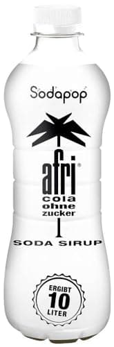 Sodapop Sirup afri Cola Zero, zuckerfrei, Getränkekonzentrat, 1 Flasche ergibt 10 L Fertiggetränk, 500 ml
