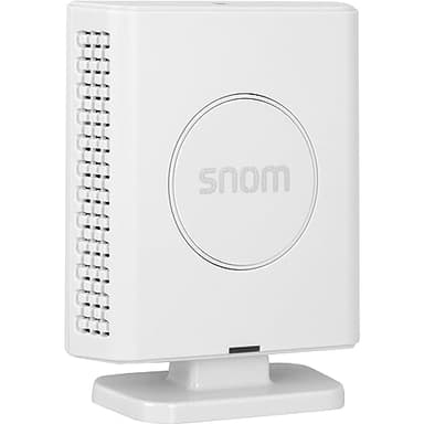 Snom M400 SC IP DECT Singlecell-Basisstation, bis zu 20 Mobilteile, bis zu 10 Paralell-Anrufe und 20 SIP-Konten, Breitband-Audio, PoE, 3 Jahre Herstellergarantie, Weiß; 00004587