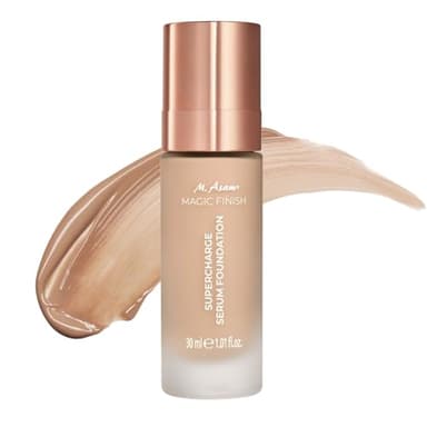 M. Asam MAGIC FINISH Supercharge Serum Foundation Cool Honey (30 ml) – Feuchtigkeit spendende Foundation & straffendes Gesichtsserum in Einem, Anti-Aging Make-up mit optimaler Deckkraft & Hyaluron