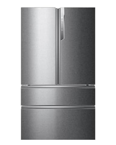 Haier French Door Kühl-Gefrierkombination I 100cm Breite I French Door Kühlschrank mit 750L XXL-Volumen, Eiswürfelspender & No Frost I Doppeltür Kühlschrank mit Gefrierfach I FD 100 SERIE 7 HB26FSSAAA