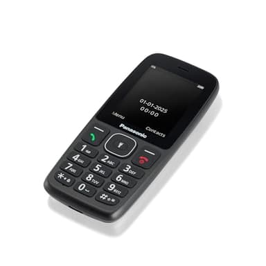 Panasonic KX-TF400EXB 4G Benutzerfreundliches Tastenhandy, Volte, verlässliche 200 Std. im Standby-Modus, USB-C-Ladefunktion, 2,4-Zoll-Display, Bluetooth, LED Taschenlampe, IP44 wasserfest, Schwarz