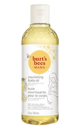 Burt’s Bees Mama Bee 100% Natürlich feuchtigkeitsspendes Körperöl mit Vitamin E, 1er Pack x 115 ml