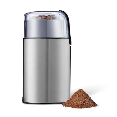 Amazon Basics Elektrische Kaffeemühle, Edelstahl