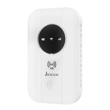 4G Mobiler WLAN Router, Mobiler Hotspot mit 150 Mbit/s Tragbares WLAN für Unterwegs Ohne Vertrag, Mobiler Router 2100mAh Akku, Typ-C, Mobiler WiFi Hotspot für Reisen, Camping, Hotels-perlweiß