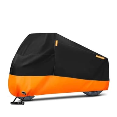 Für Morbidelli Für T1002VX 2025 Motorradabdeckung Wasserdichter Outdoor-Scooter UV-Schutz Staub Regenschutz Motorradabdeckung(Orange,XL)