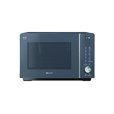 Bauknecht MF 259 SG Mikrowelle/Extra Space: Kombi Ohne Drehteller/My Menu/Crisp Fry/Spezialprogramme/Dampfgarfunktion inkl. Dampfgarbehälter/Heißluft/Quarz Grill/Auto Clean/ 25L