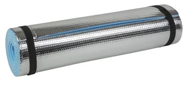Idena 38193 - Isomatte mit Aluminiumbeschichtung, ca. 50 x 180 cm, ca. 7 mm dick, wärmeisolierend, kompakt und leicht, ideal für Yoga, Sport, Camping, Festivals oder am Strand (Isomatte)