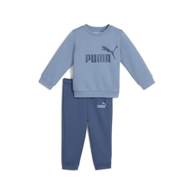 PUMA Unisex Baby Minicats Ess Crew Set Fl Inf Trainingsanzug, Cool Blue, 98 EU