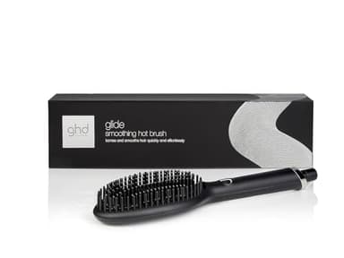 ghd Glide Glättbürste in Schwarz - Für glatte, glänzende & frizz-freie Ergebnisse - Thermische Haarbürste für alle Haartypen