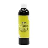Nazca Colors Schwarze Textilfarbe 250ml - Stoffmalfarben für Stoff und Leder ideal zum Bemalen von Kleidung, T-Shirts, Jeans, Taschen, Stoff- und Lederschuhen – große Abdeckungskapazität