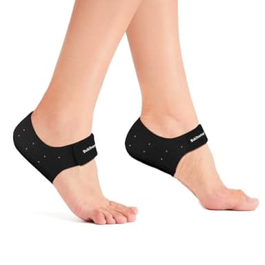 Bukihome Plantarfasziitis Ferse Protektoren, Gel-Fersenschalen Damen und Herren, Schmerzlinderung, Ferseneinlagen für Achillessehnenentzündung, trockene rissige Fersenstützkissen, EU Size 36-41