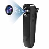 Baobylon Kleine Kamera ohne WLAN, HD 1080P Body Cam mit 32G Speicherkarte, Mini Überwachungskamera, Audio Video Aufzeichnung Min Kamera mit Nachtsicht Bodycam Körperkamera für Innen Aussen Überwachung