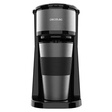 Cecotec Kaffeemaschine mit Thermoskanne Coffee 66 Drop & Go 700 W, Fassungsvermögen 420 ml, auslaufsicherer Ausguss, Dauerfilter oder Papierfilter, automatische Abschaltfunktion, Behälter mit Fenster