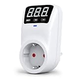 Spannungsschutz, Überspannungsschutz-Steckdose, Hochleistungs-Spannungsregler für Ganze Hauswand für Zuhause, Büro, Reisen, LED-Kontrollleuchte, 3680W