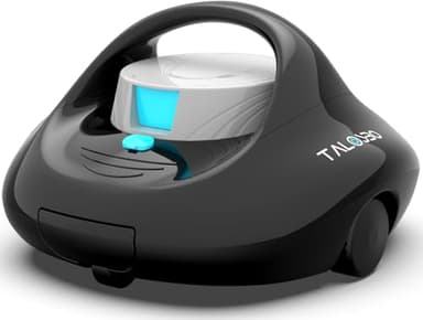 TALOSBO Pleco Se Poolroboter Akku 130 Mins Leistungsstarke Reinigung, Automatischer Kabelloser Poolreiniger Duale Motoren für Flachboden Pool bis zu 80 m²