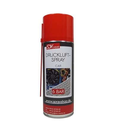 SDV Chemie Druckluftspray 1x 400ml Air Duster Druckluftreiniger Pressluft Druckluftreiniger Compressed Gas
