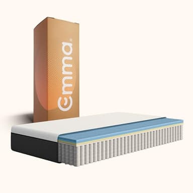 Emma Original Pro Matratze 90x200 cm – 27 cm Hybridmatratze mit 7-Zonen-Taschenfederkern, ThermoSync® Kühltechnologie & Waschbarer Matratzenbezug – atmungsaktive Komfortmatratze
