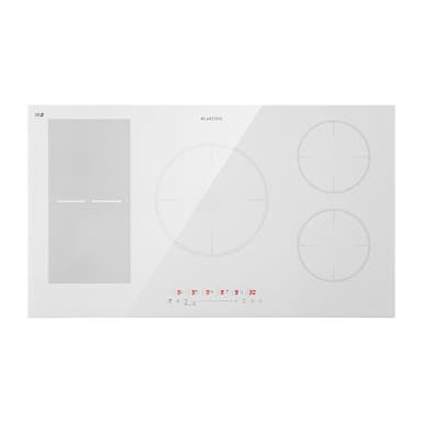 Klarstein Induktionskochfeld - Glaskeramik Einbau-Kochfeld Mit 5 Platten, Touch-Display, Digitalanzeige, Timer-Funktion, Schnelles Aufheizen - 9000 Watt