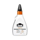 Ponal Express Holzleim, transparent und schnell trocknender Holzkleber für vielseitige Verleimungs- & Bastelarbeiten, wasserfester Leim in praktischer Flasche, 1x225g