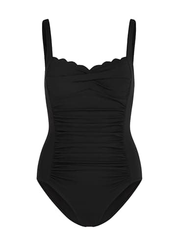 Hunkemöller Badeanzug Shaping Scallop - Caviar - M
