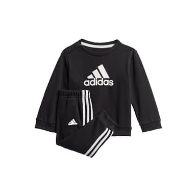 adidas Unisex Baby I Bos Jog Ft Pants Set, Top:black/White Bottom:black/White, 98 EU