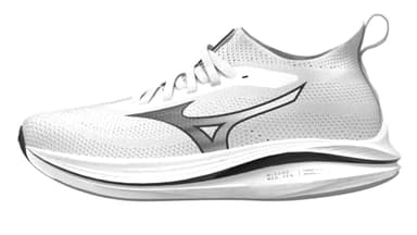 Mizuno Neo Zen Laufschuh für Herren, Weiß/Schwarz, 44 EU