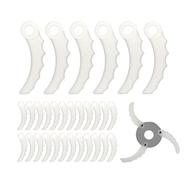 Rasentrimmer Ersatzmesser für Makita 198426-9, Kunststoff Rasenmäher Schneidmesser für Makita DUR187 DUR384 DUR368A DUR368L DUR369A DUR369L UR101C UR201C Freischneider