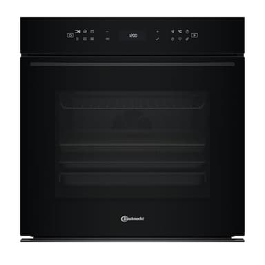 Bauknecht BBI78HT1SK Einbau-Heissluftbackofen/A+/ 73l/ Hydrolyse/SoftClose/AirFry Funktion inkl. Airfry-Tray/High Temp. Pizza Funktion/LCD Text-Display/ 1x Teleskopauszug