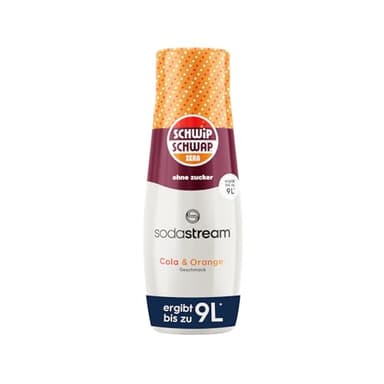 SodaStream Sirup Schwip Schwap Zero - 1x Flasche ergibt 9 Liter Fertiggetränk, Sekundenschnell zubereitet und immer frisch, 440 ml