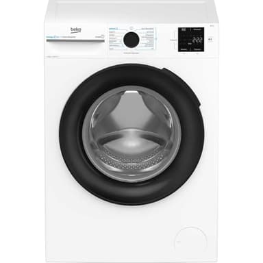 Beko BM3WFU31041X freistehende Waschmaschine, Waschvollautomat, 10 kg, EnergySpin, Schleuderwahl 1400 U/min, Hygiene+ allergikergeeignet, Coldwash Wasser-& Zeitersparnis, Weiß