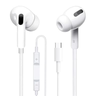 Kopfhörer USB C mit Kabel für iPhone 17 16 15 Pro Max Plus iPad Pro In Ear USB C Kopfhörer (mit integriertem Mikrofon und Lautstärkeregelung) Ohrhörer USB Typ C kopfhörer für Samsung Galaxy S24 S23
