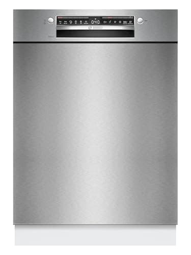 Bosch SMU4HTS14E, Serie 4 Unterbau-Geschirrspüler, 60 cm, VarioFlex, extra leiser Betrieb, Smart Start, 3-fach Rackmatik, Eco 50 °C für geprüfte Hygieneleistung, Home Connect, gebürsteter Edelstahl