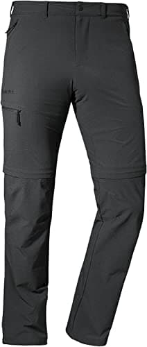 Schöffel Herren Pants Koper1 Zip Off, flexible Herren Hose mit Zip-Off Funktion, schnell trocknende und kühlende Wanderhose aus 4-Wege-Stretch, asphalt, 50