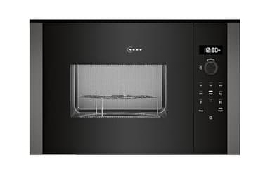 NEFF HLAGD53G0, N 50, Einbau-Mikrowelle mit Grill, Automatikprogramme, Easy Clean Selbstreinigung, Einfache Bedienung durch Drehknebel und LED-Display Plus, Ideal für Hocheinbau mit Drehtür