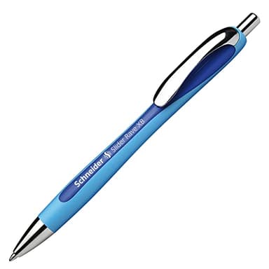 Schneider 132503 Slider Rave XB Kugelschreiber (Strichstärke: XB, dokumentenechte Mine, Schreibfarbe: blau), 1 Stück ,1er Pack