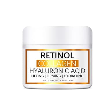 Retinol Creme Gesicht,Retinol,Anti Aging Creme Frauen Und MäNner Zur Reduzierung Von Falten - Dunklen Flecken, Feinen Linien Und SonnenschäDen,Gesund Aussehende Haut,50ml